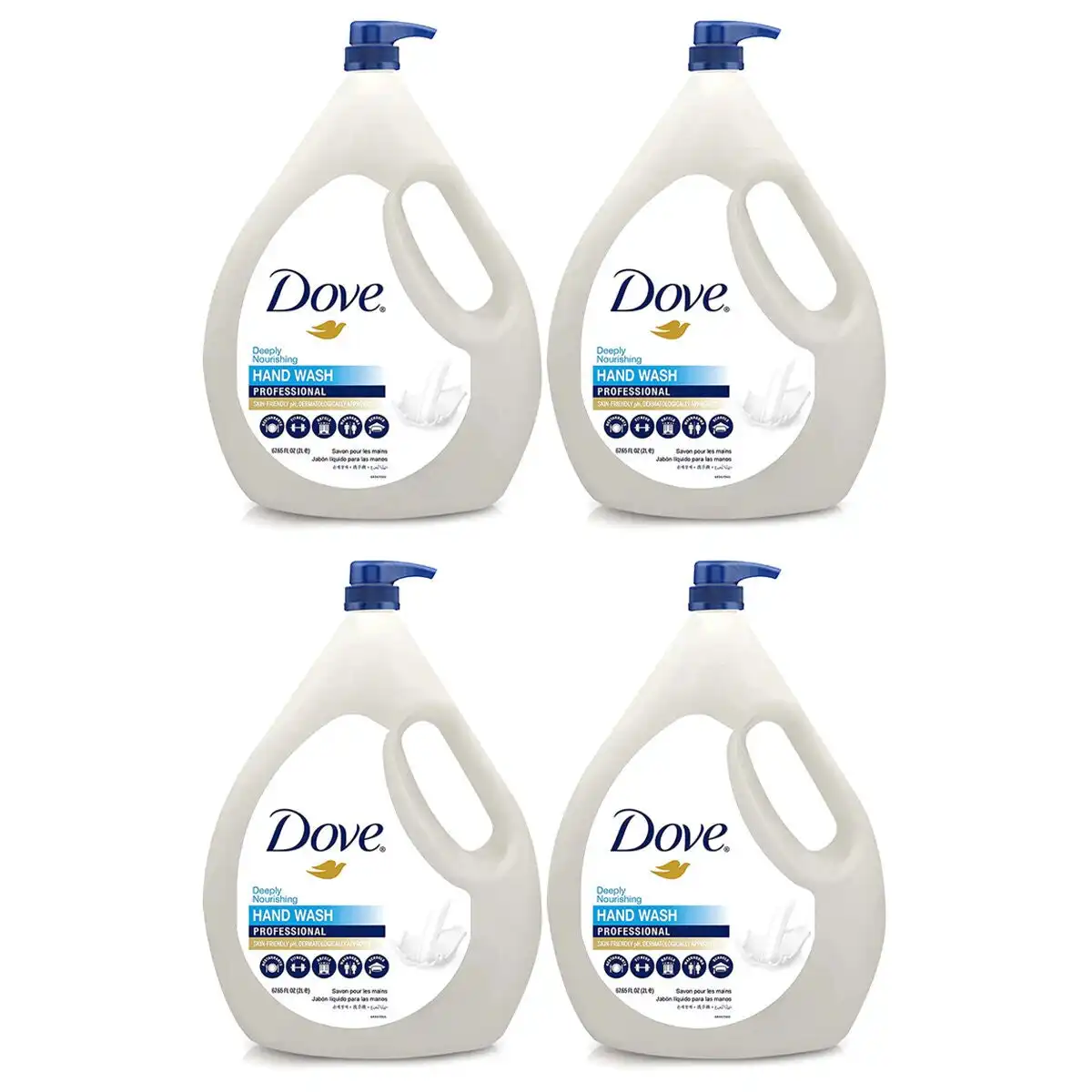 Dove 2L Deeply Nourishing Professional Hand Wash 4 Pack