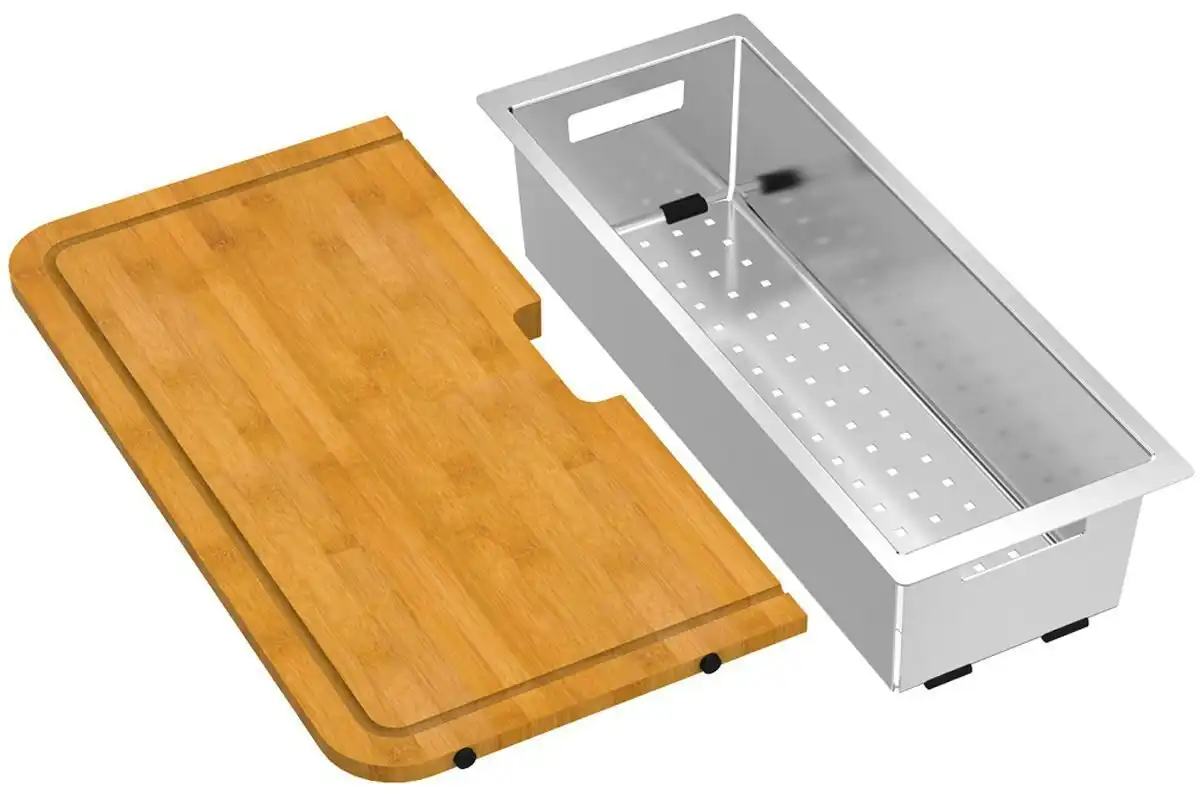 Abey Bamboo Cutting Board and Colander Set