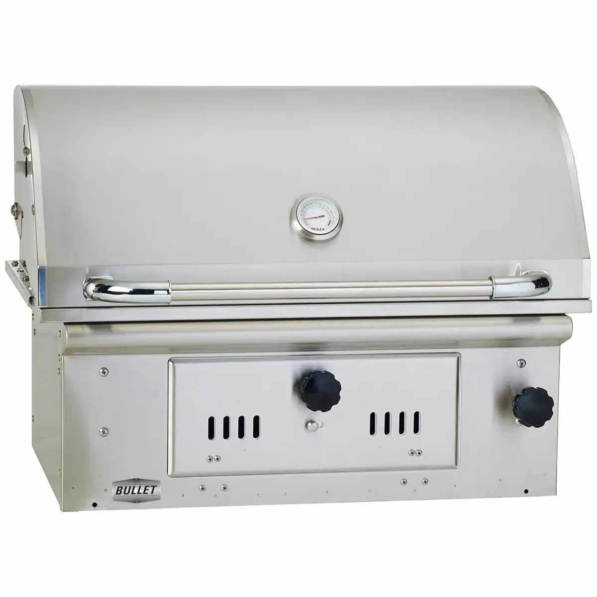 Bullet Bison Charcoal Grill Built-In BBQ