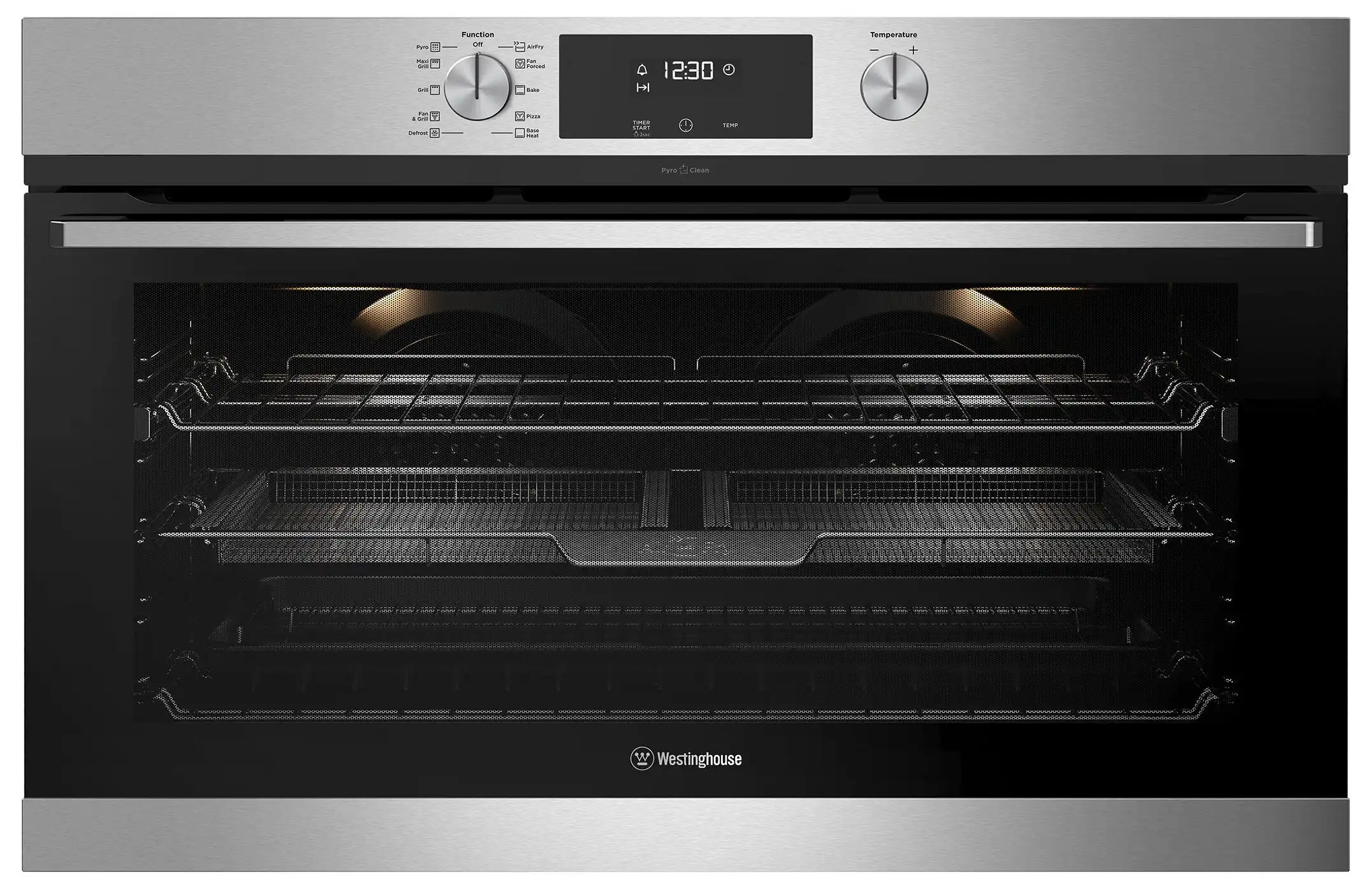 Westinghouse 90cm Stainless Steel Pyrolytic Electric Built-In Oven