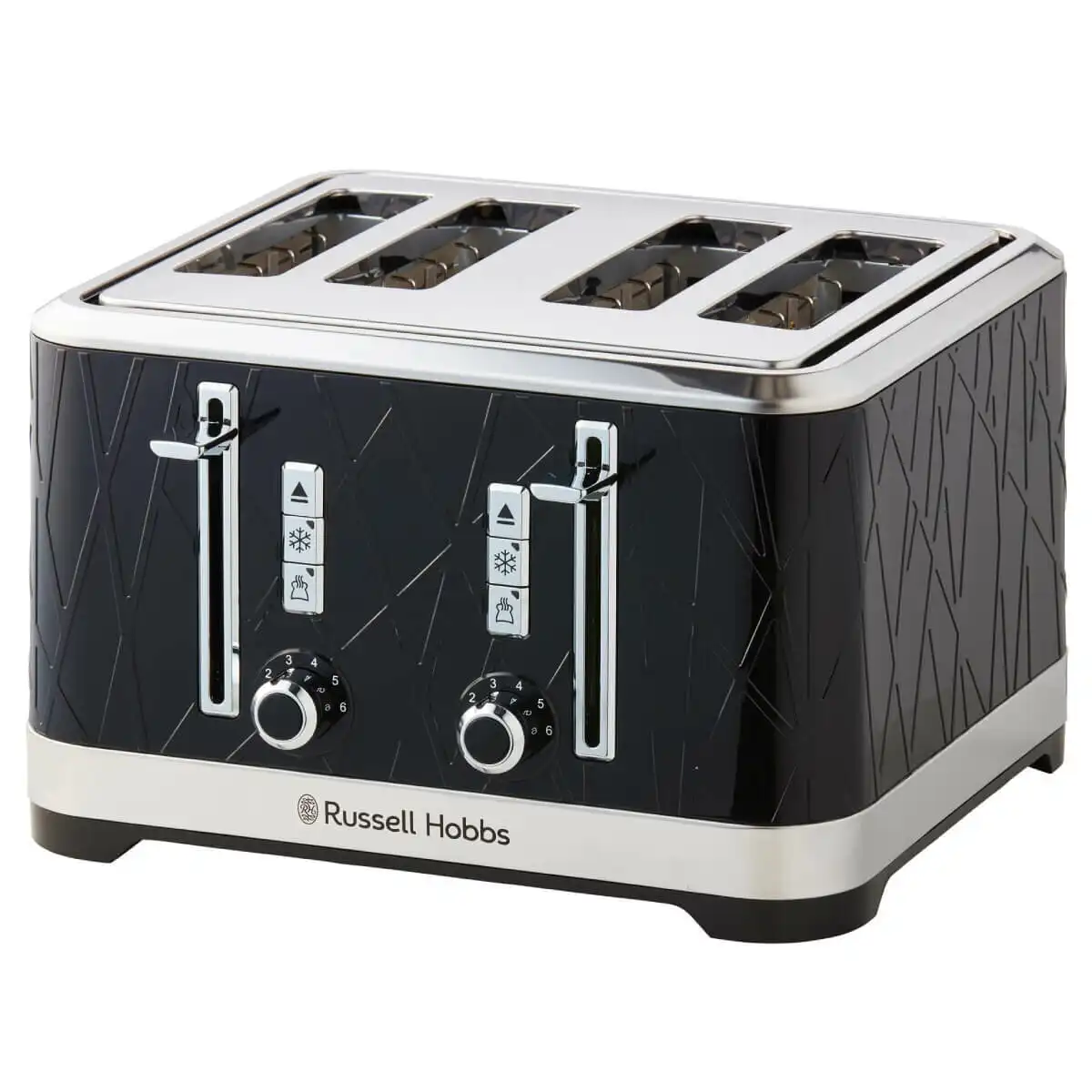 Russell Hobbs Structure 4 Slice Toaster Black