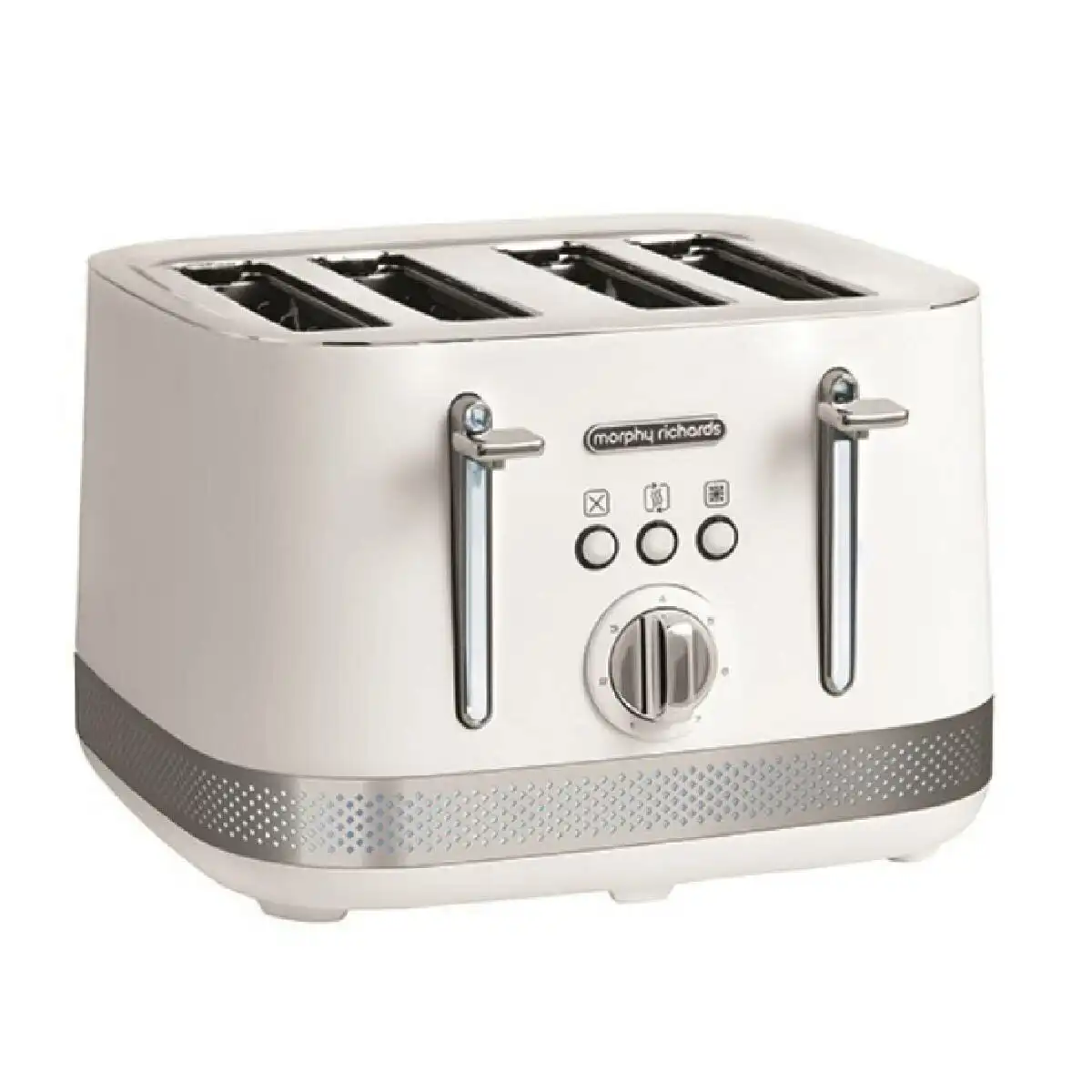 Morphy Richards Illumination White Stainless Steel 4 Slice Toaster