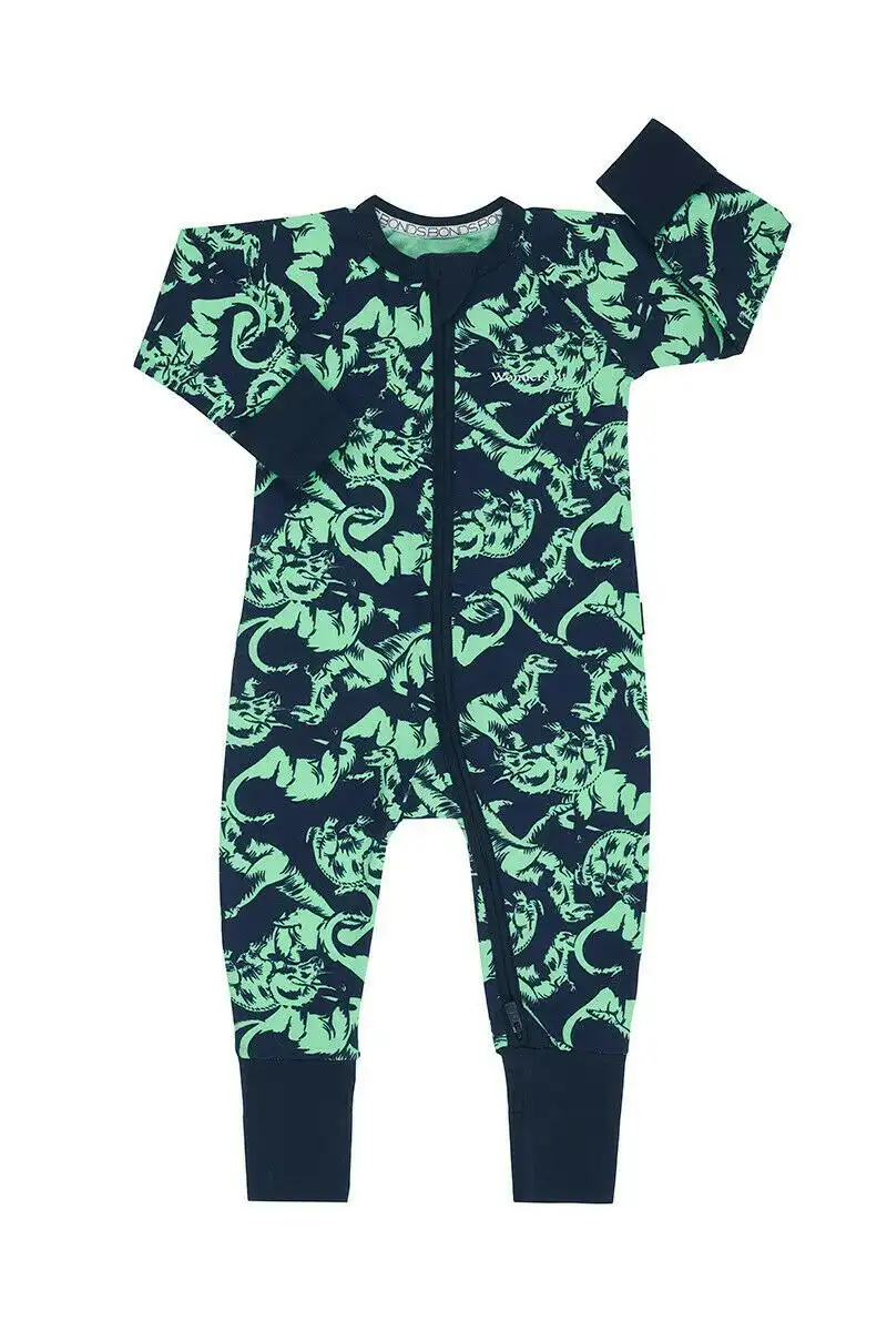 Bonds Baby Wondersuit Zippy Printed Floral Dinosaur Arena Navy