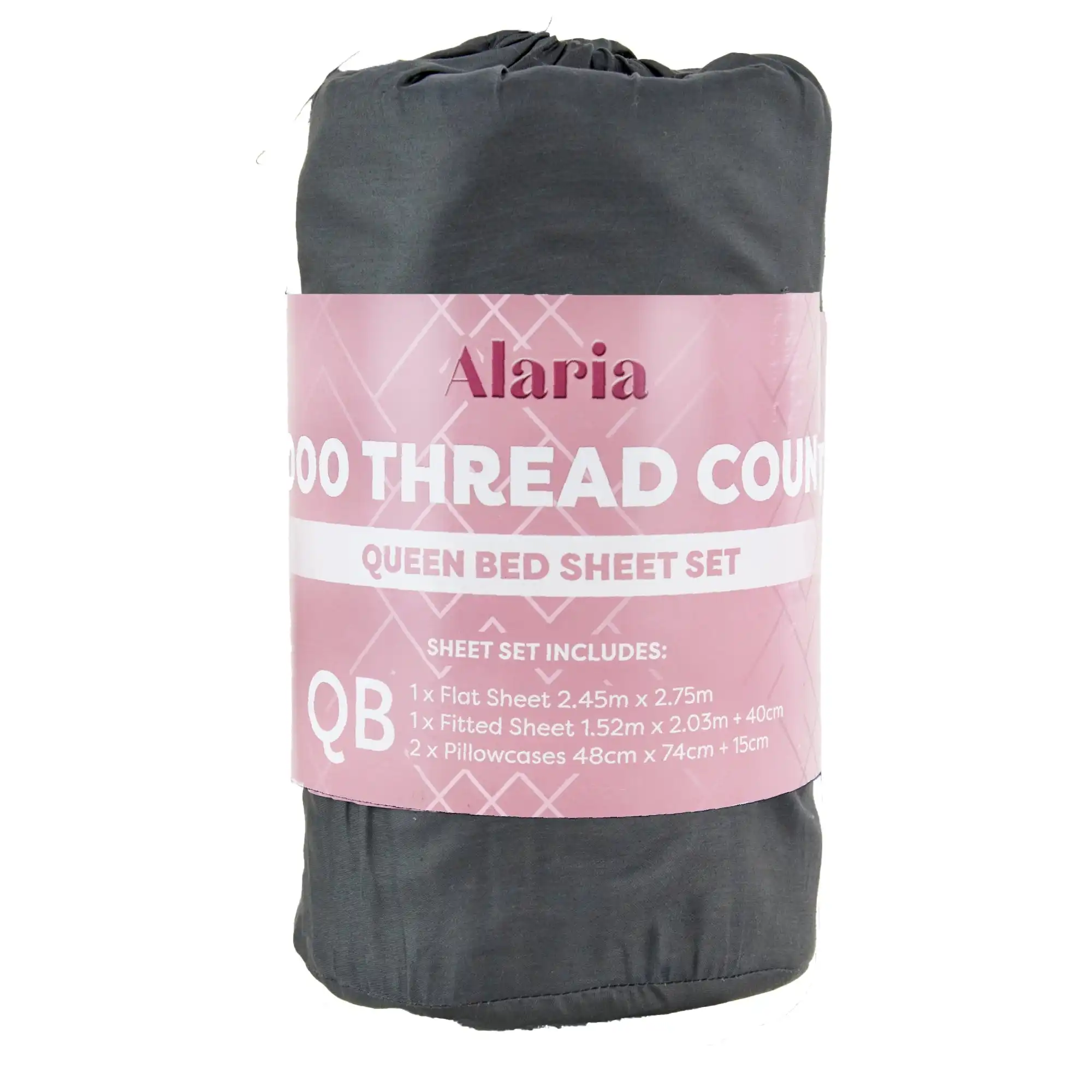 Alaria 1000TC Sheet Set, Charcoal