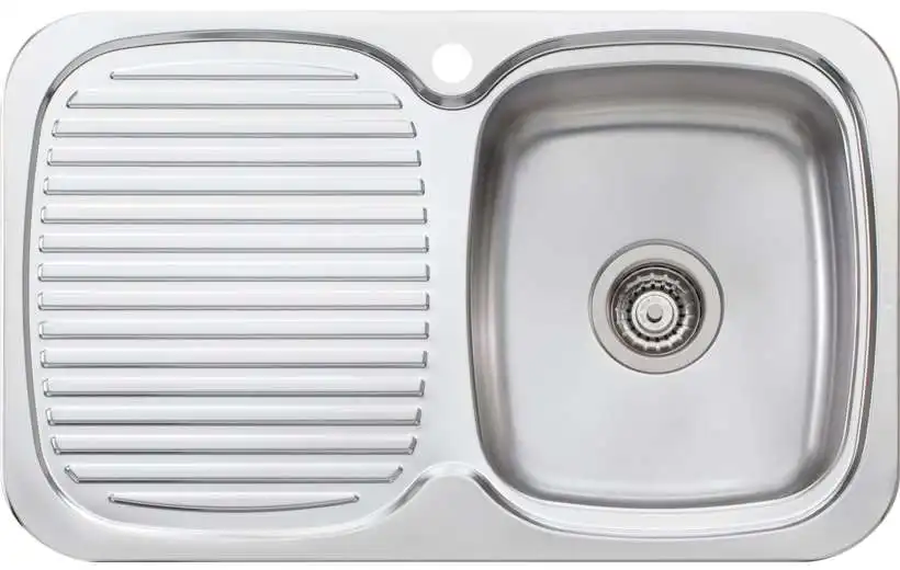 Oliveri LakeLand Single Right Hand Bowl Inset Sink With Drainer LL117