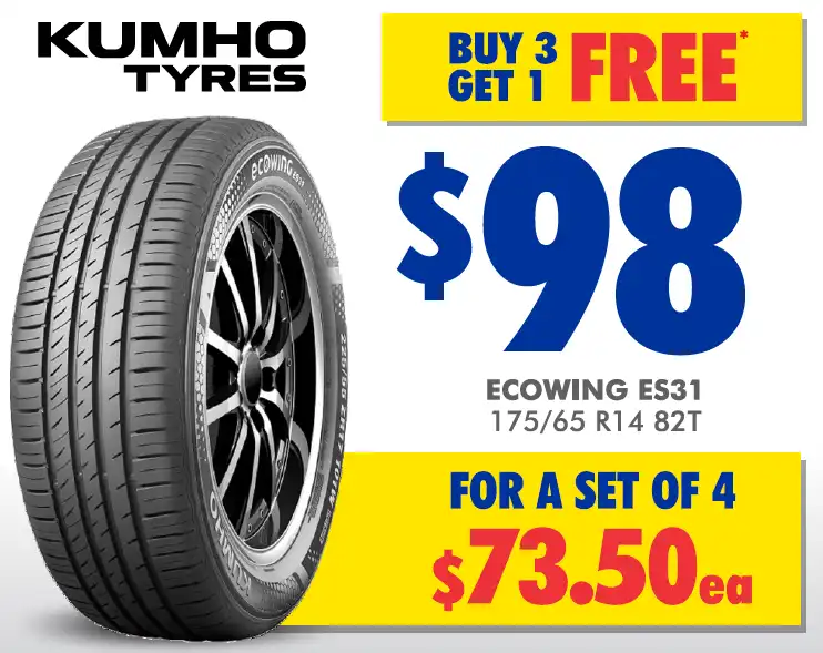 Tyre - Kumho Ecowing ES31 175/65 R14 82T