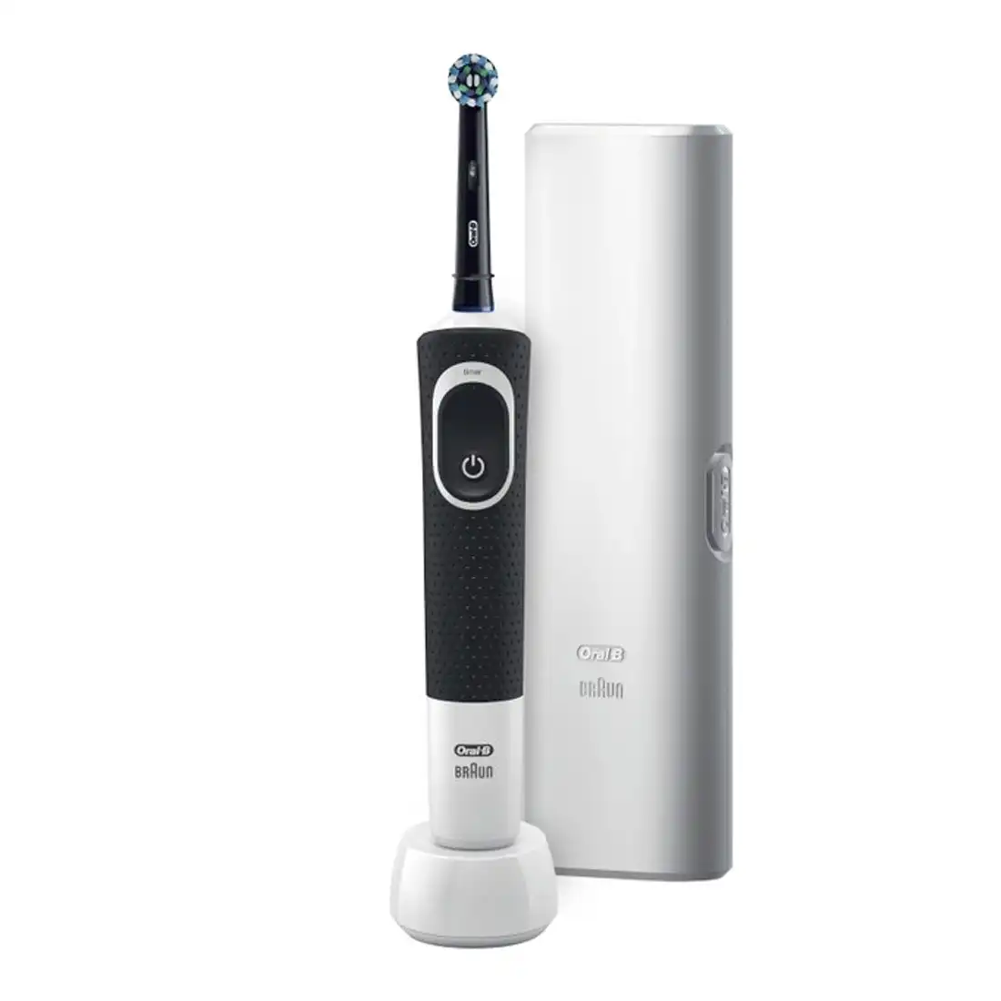 Oral-B Pro 100 CrossAction Electric Toothbrush w/ Travel Case - Black