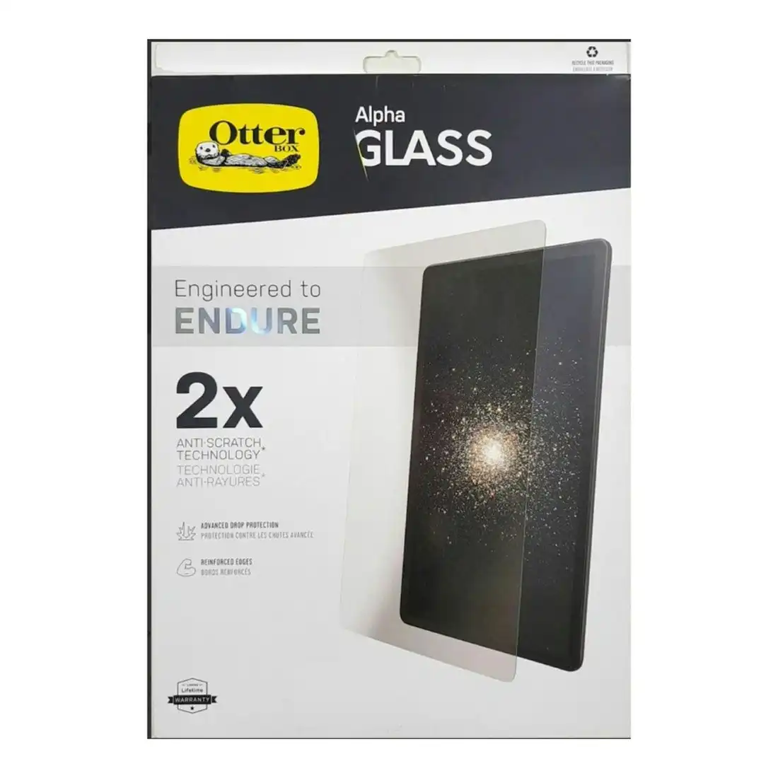 Otterbox Alpha Glass Screen Protector for iPad 10.2" 7th/8th/9th Gen - Clear