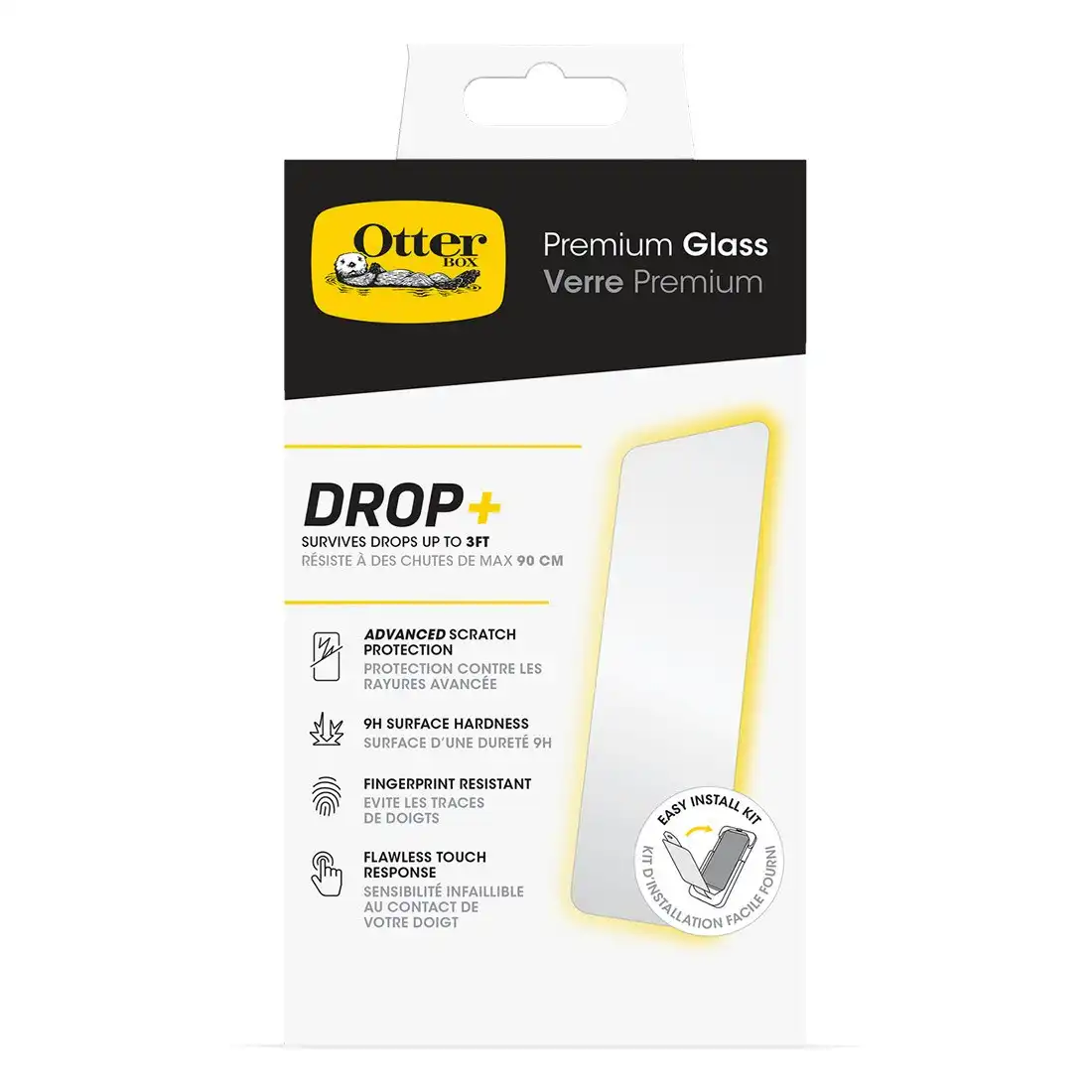 Otterbox Premium Glass Antimicrobial for iPhone 15 Pro Max Screen Protector 77-93960 - Clear