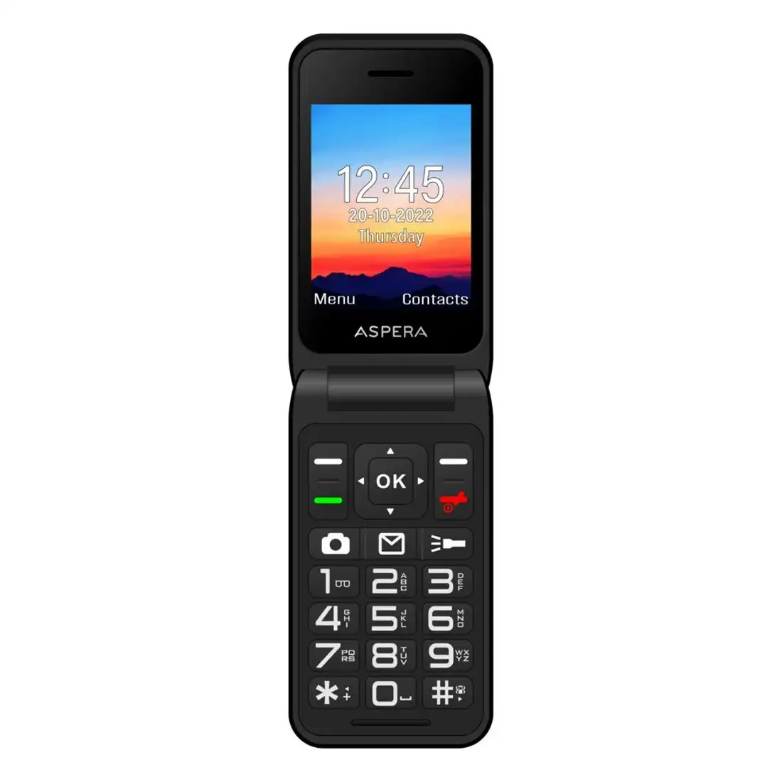 Aspera F46 (2.8'', 128GB/48MB, Flip Phone) - Green