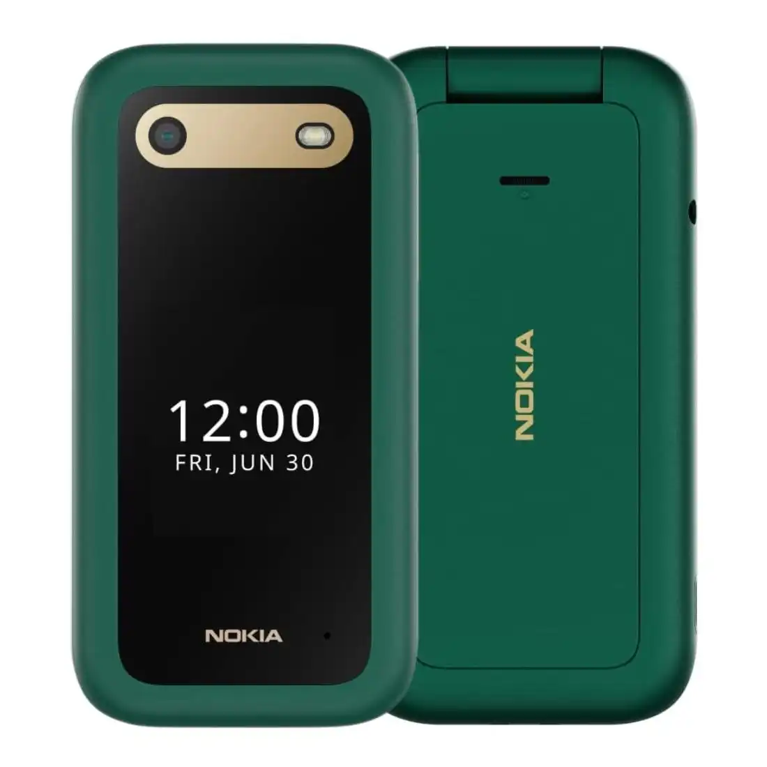 Nokia 2660 Flip (Dual Sim, 2.8 inches, 32GB, 4G) - Lush Green