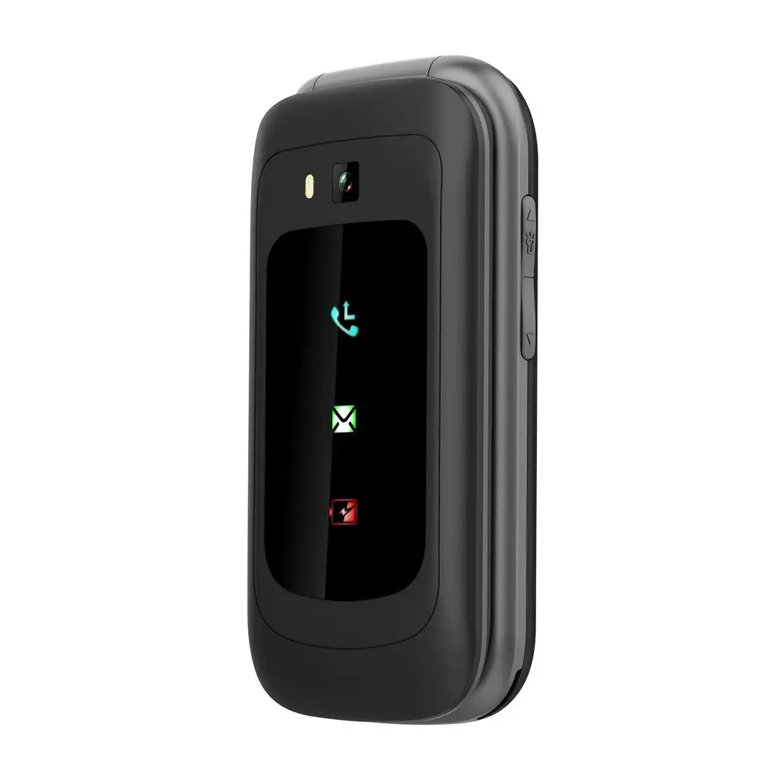 Opel Mobile 4G TouchFlip (2.8", Big Button, Flip Phone) - Black