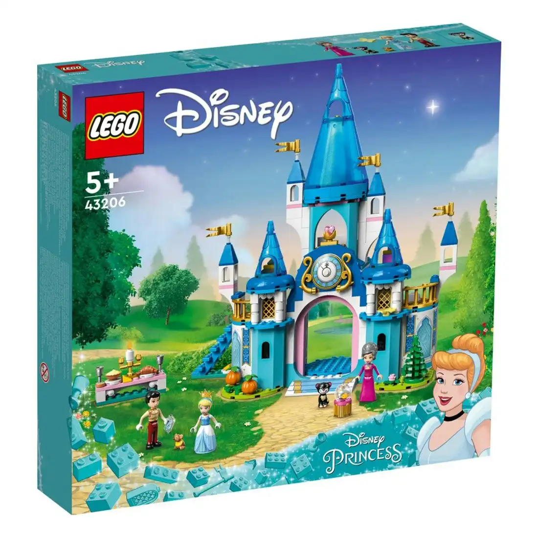 LEGO Disney Cinderella and Prince Charming's Castle (43206)