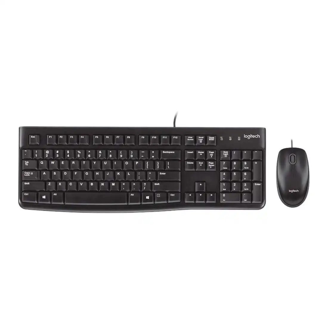 Logitech Desktop MK120 Wired Keyboard and Mouse Combo