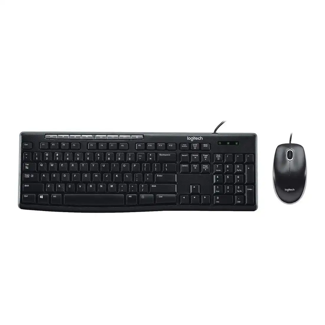 Logitech MK200 Media Wired Keyboard And Mouse Combo