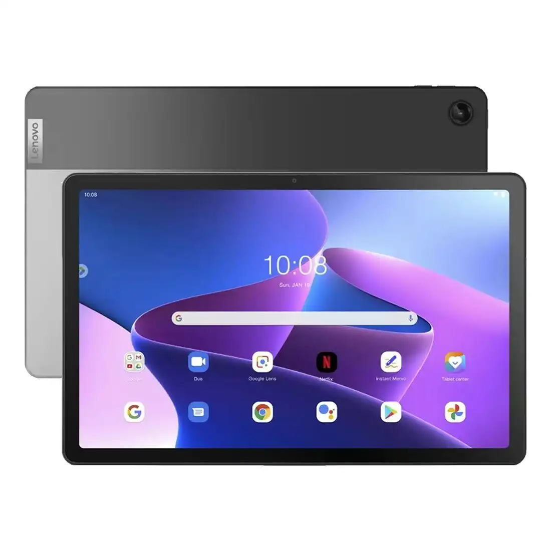Lenovo Tab M10 Plus 3rd Gen Android Tablet (128GB/4GB, Wi-Fi, 10",  2K, ZAAM0081AU) - Storm Grey