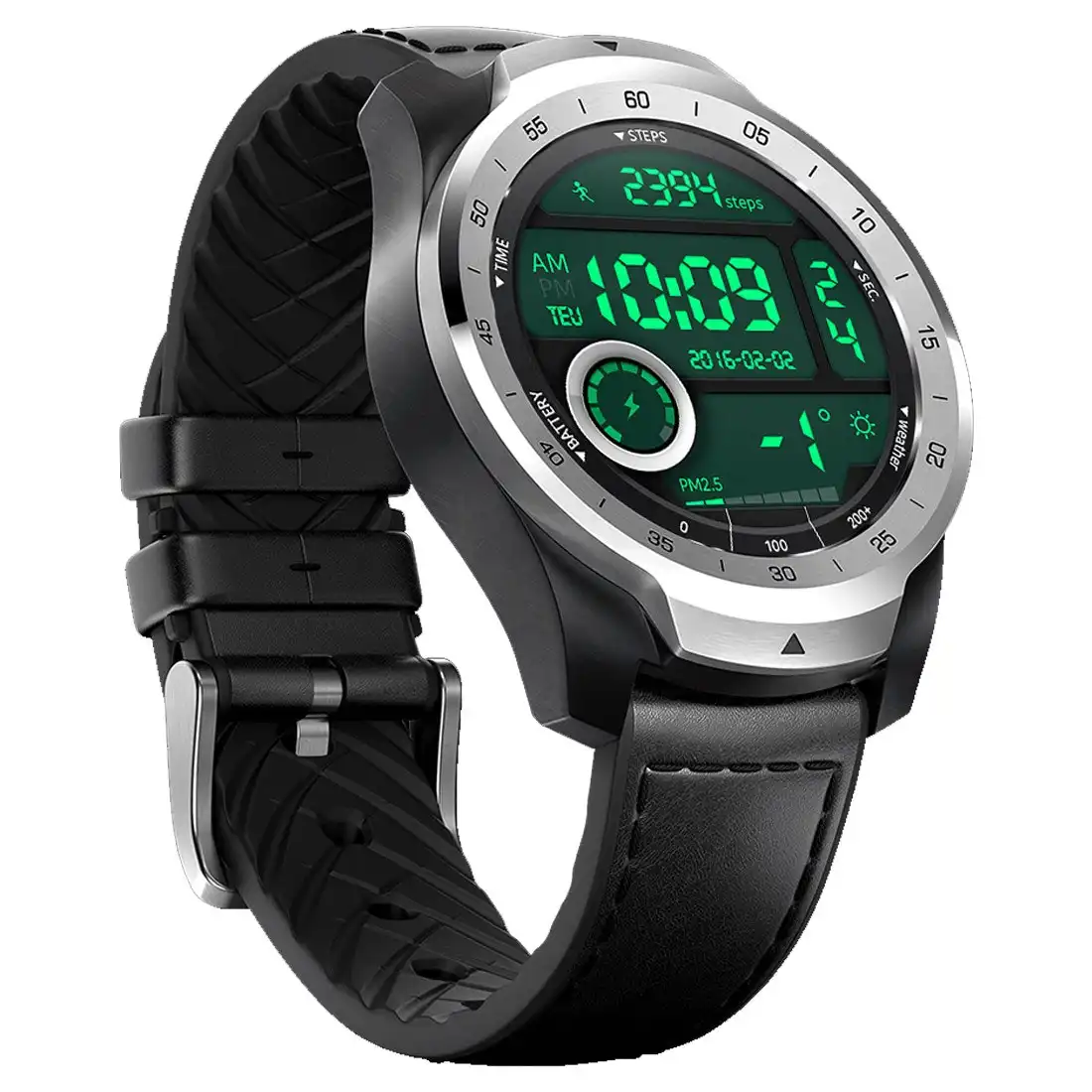 TicWatch Pro (G Pay, Wear OS by Google) - Silver