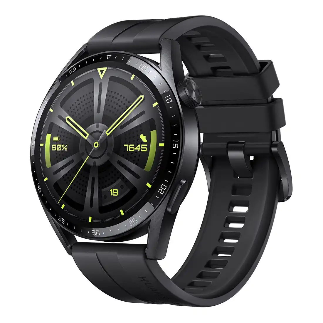 Huawei WATCH GT 3 Active Fluoroelastomer Strap 46mm Smart Watch Jupiter-B19S - Black