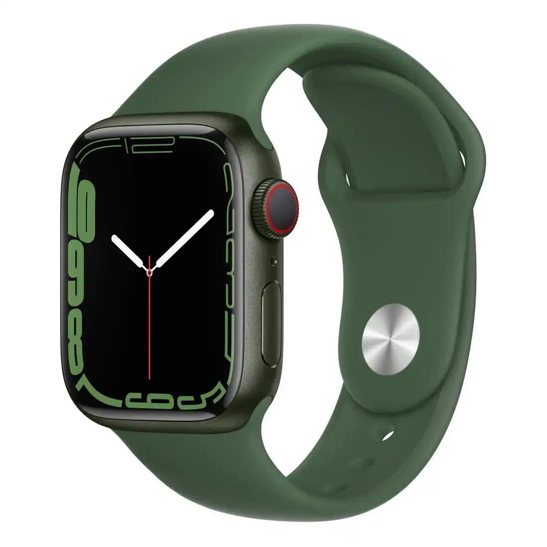 Apple Watch Series 7 45mm (GPS + Cellular) Green Aluminium Case w/ Clover Sport Band