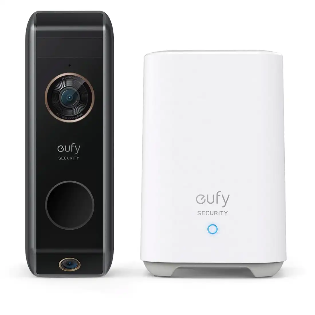 Eufy Security Dual Cam Wireless 2K Video Doorbell w/ Homebase 2 (E8213C12)