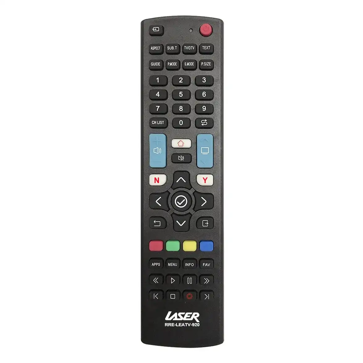 Laser Universal TV Remote Pre-Coded & Learning Mode for All Brands