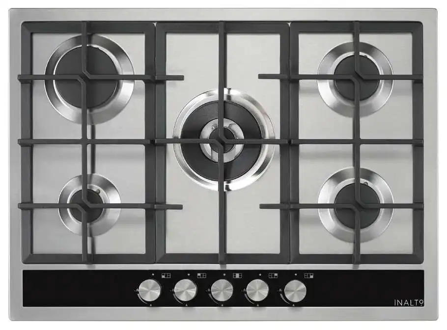 Inalto 70cm Stainless Steel Gas Cooktop ICGW70S