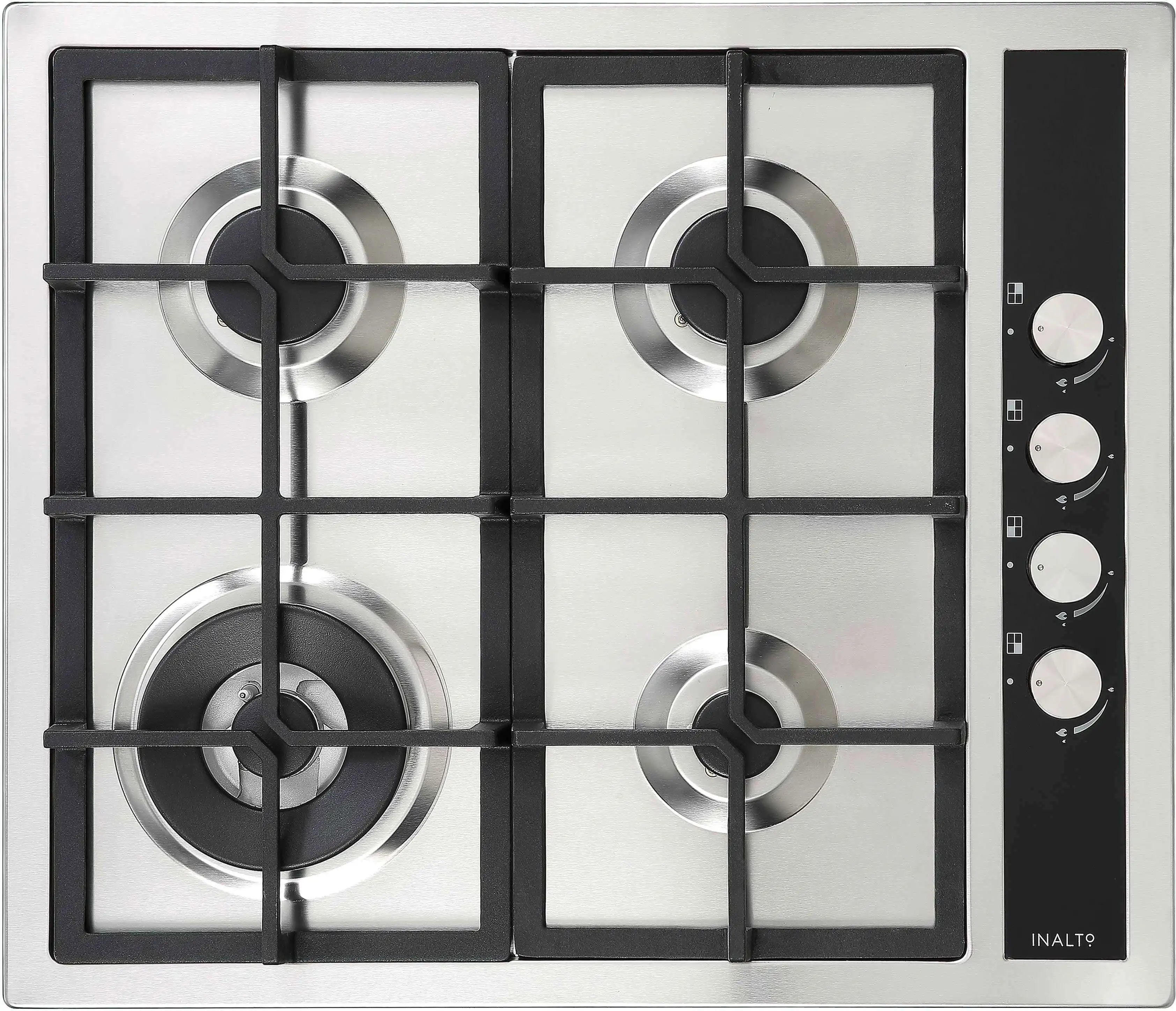 InAlto 60cm Stainless Steel Gas Cooktop ICGW60S