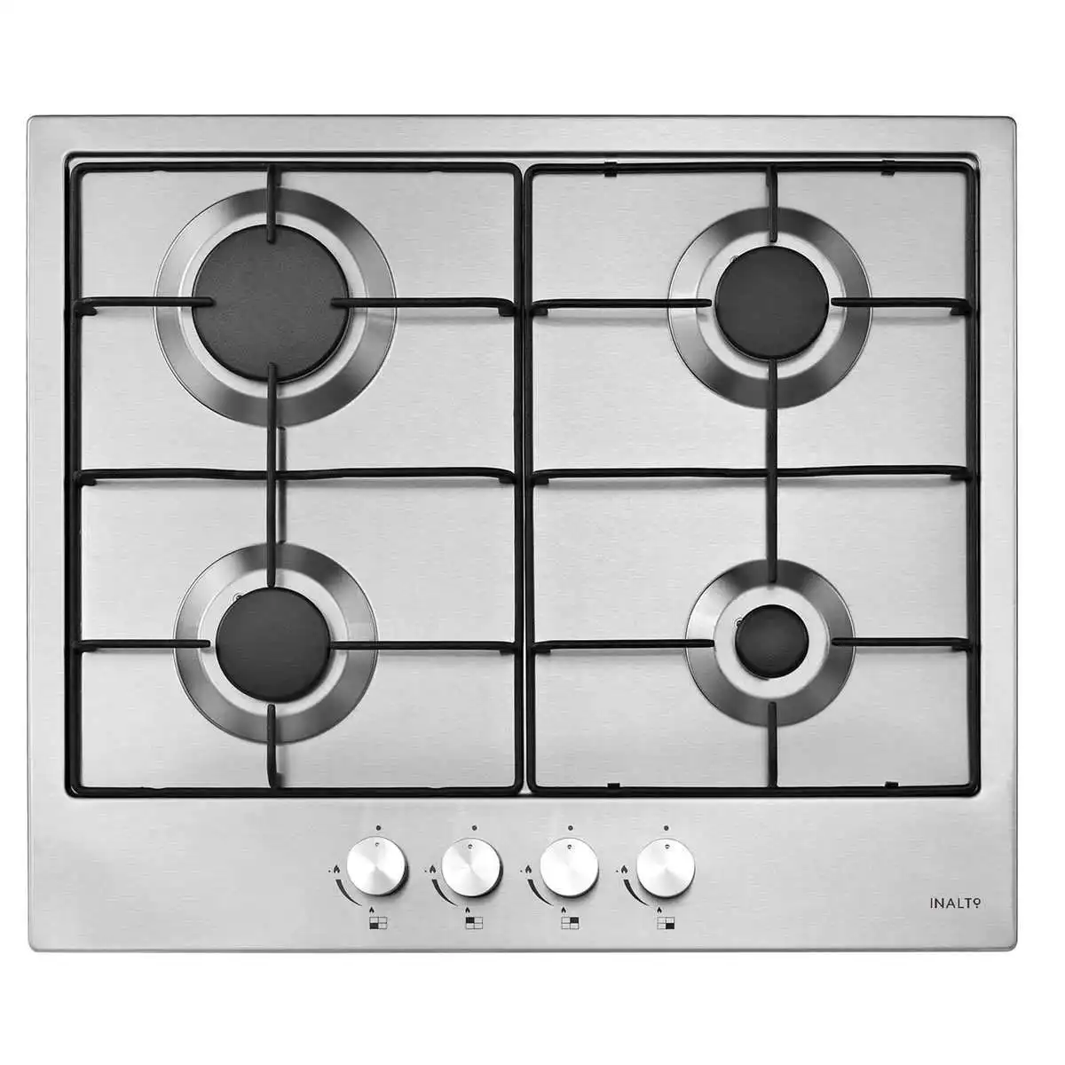 InAlto 60cm Stainless Steel Gas Cooktop ICG6F