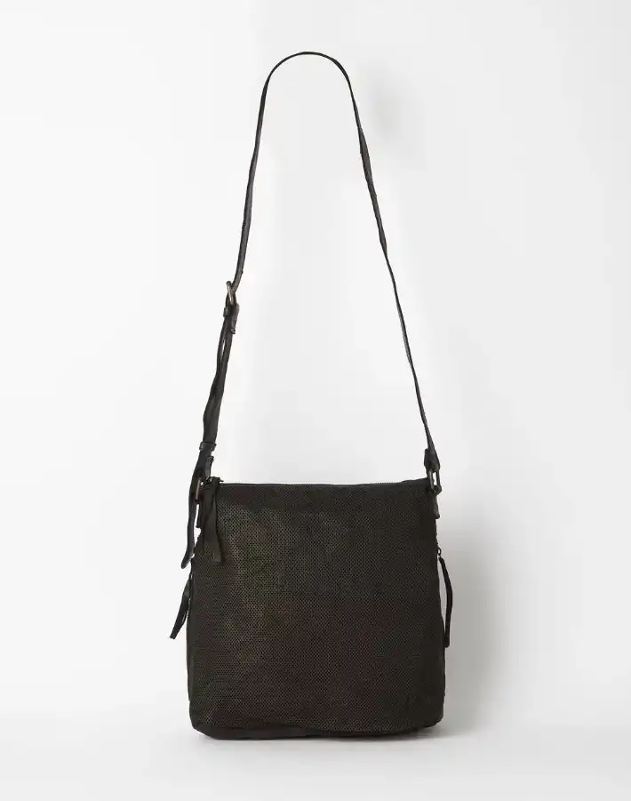 JUJU & CO Perforated Slouchy Bag Black