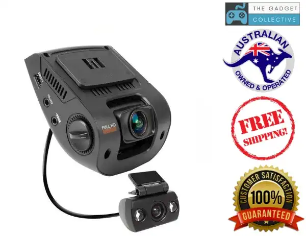 Rexing V1P 2.4" LCD FHD 1080p 170 Degree Wide Angle Dual Front Rear Dash Camera