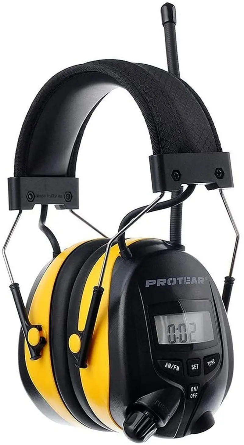 PROTEAR Digital AM FM Radio Headphones, Ear Protection Safety Ear