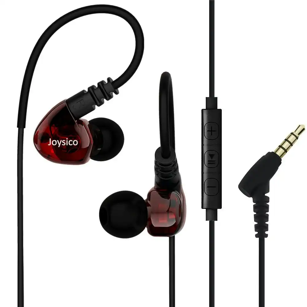 Joysico Sports Headphones Wired Over Ear In-ear Earbuds for Kids Women Small Ears, Earhook Earphones for Running Workout Exercise Jogging
