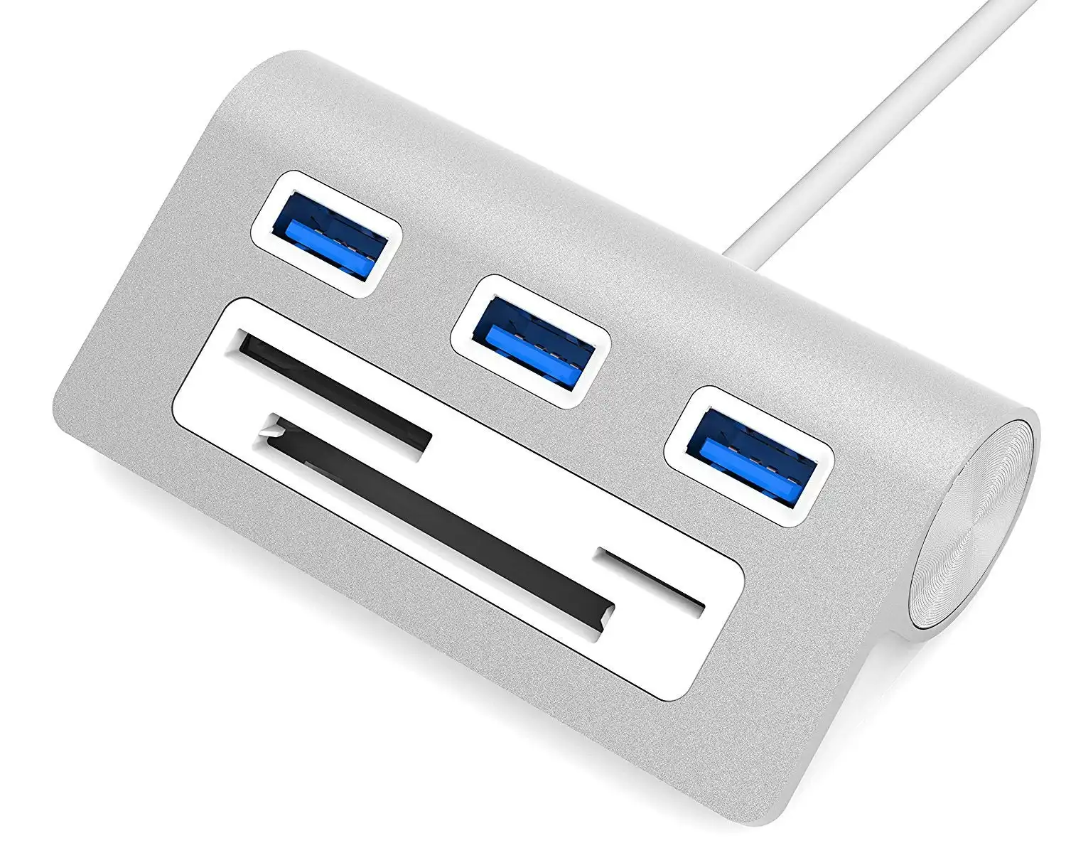 Sabrent Premium 3 Port Aluminum USB 3.0 Hub Multi-In-1 Card Reader