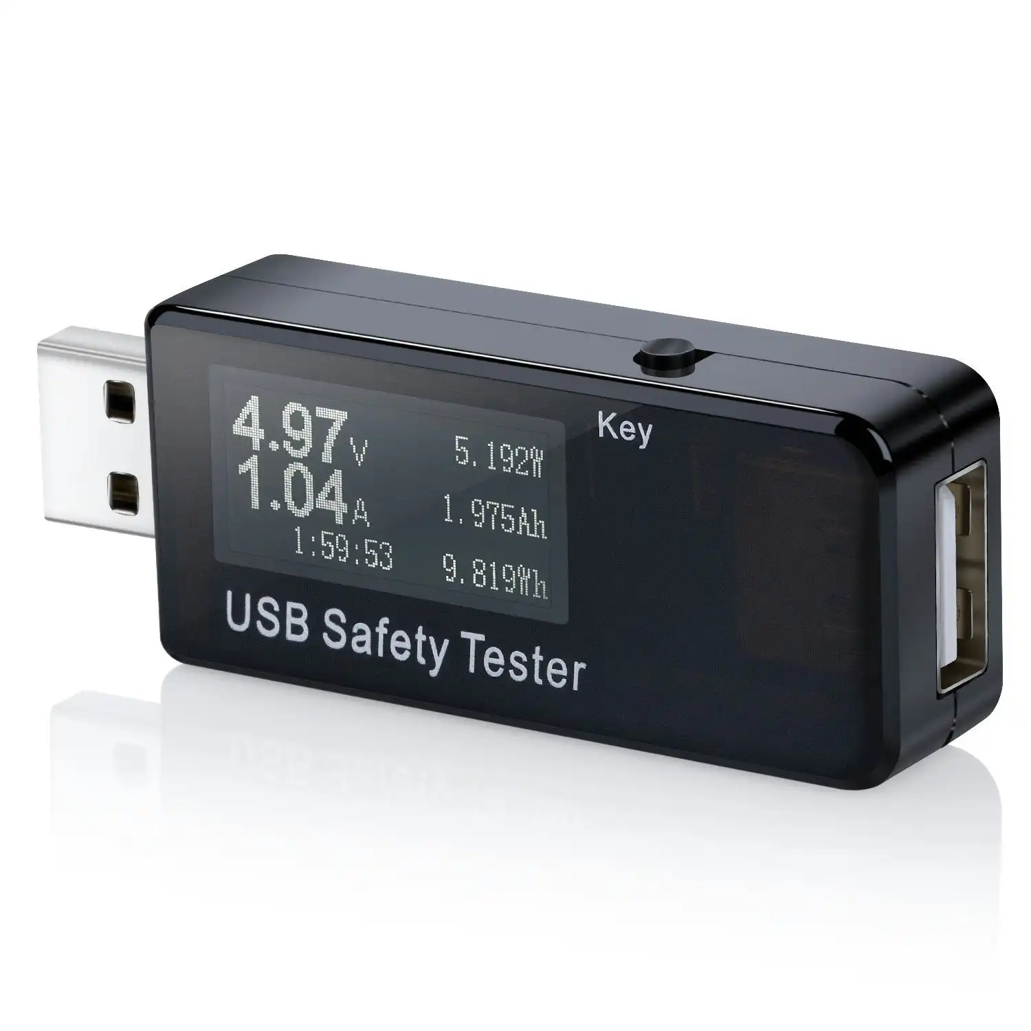 eversame USB Digital Power Meter Tester Multimeter Current and Voltage Monitor DC 5.1A 30V Amp Voltage Power Meter