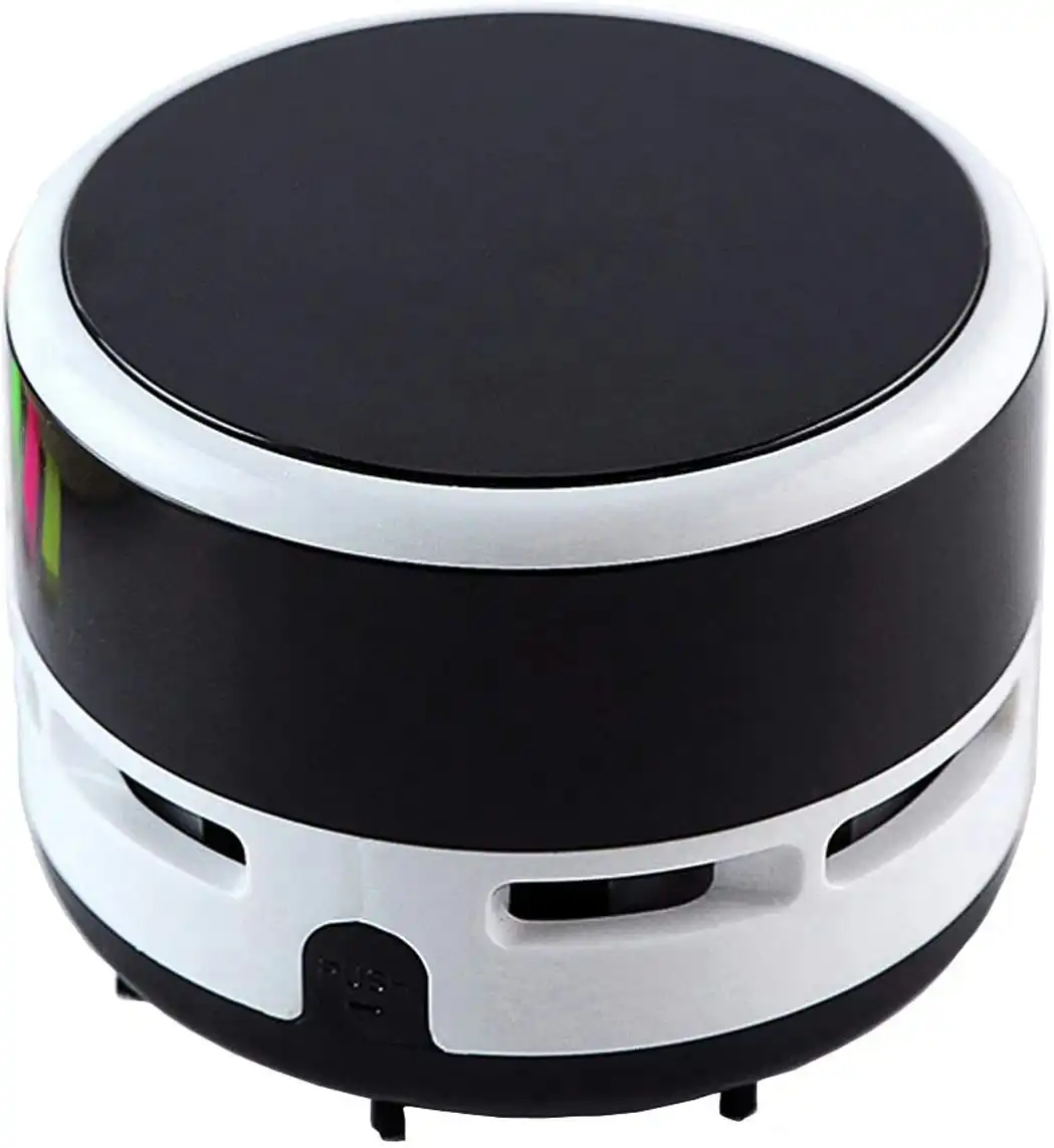 Ogrmar Portable Cordless Mini Desktop Vacuum Desk Dust Cleaner/Dust Sweeper for Home Office Keyboard (Black) (Black)