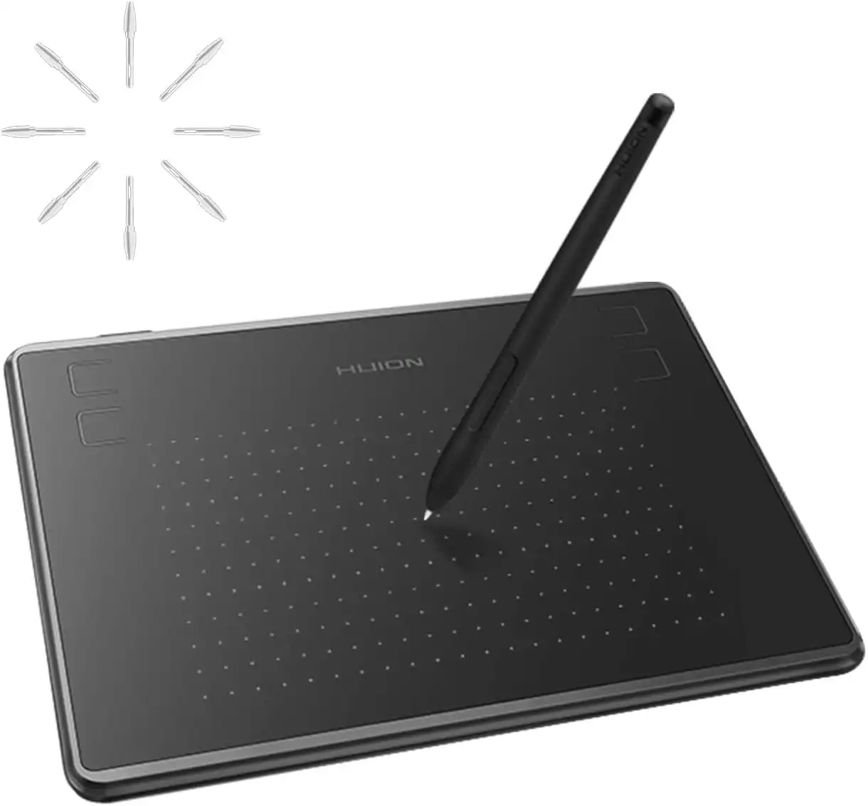 Huion Inspiroy H430P OSU Graphic Drawing Tablet with Battery-Free Stylus 4 Press Keys, Compatible with Android, Linux, Windows and Mac