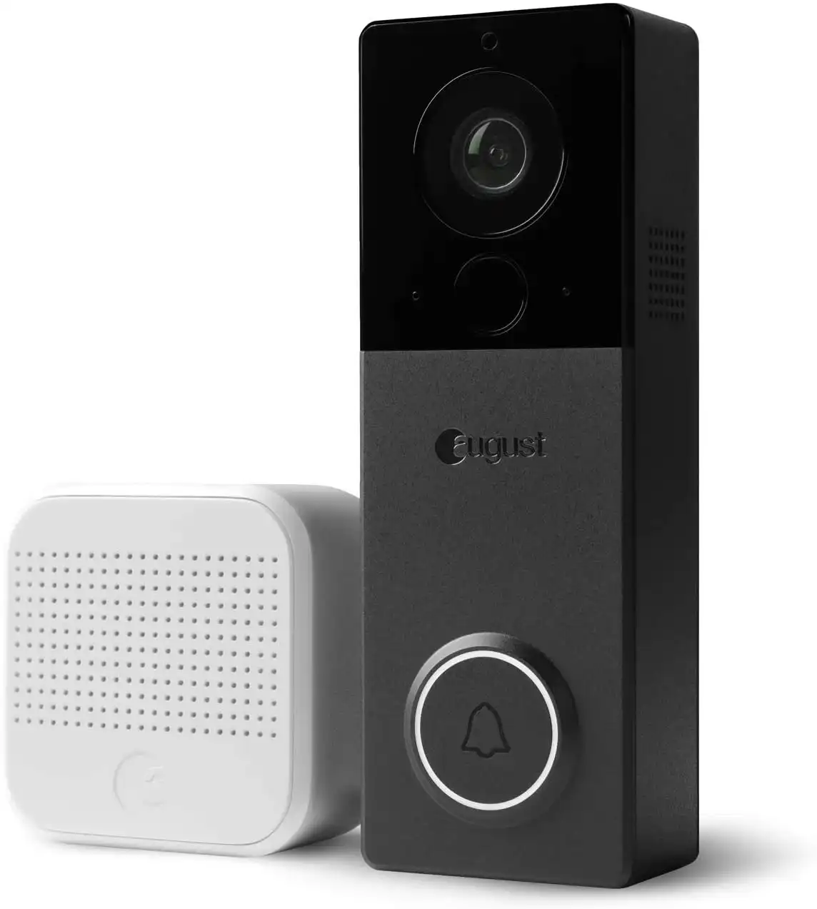 August View Wire-Free Doorbell Camera, Black, AUG-AB03-C04-001