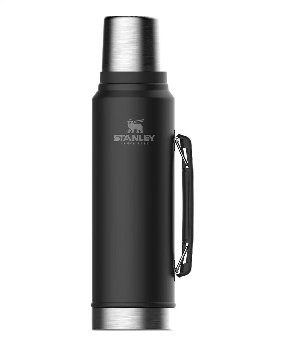 Stanley Wingbear Stanley 1L Matte Black Classic Insulated Vacuum Bottle