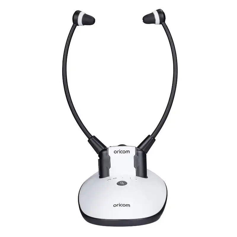 Oricom TV7400 Amplified Wireless Headset with Fast Charging Cradle