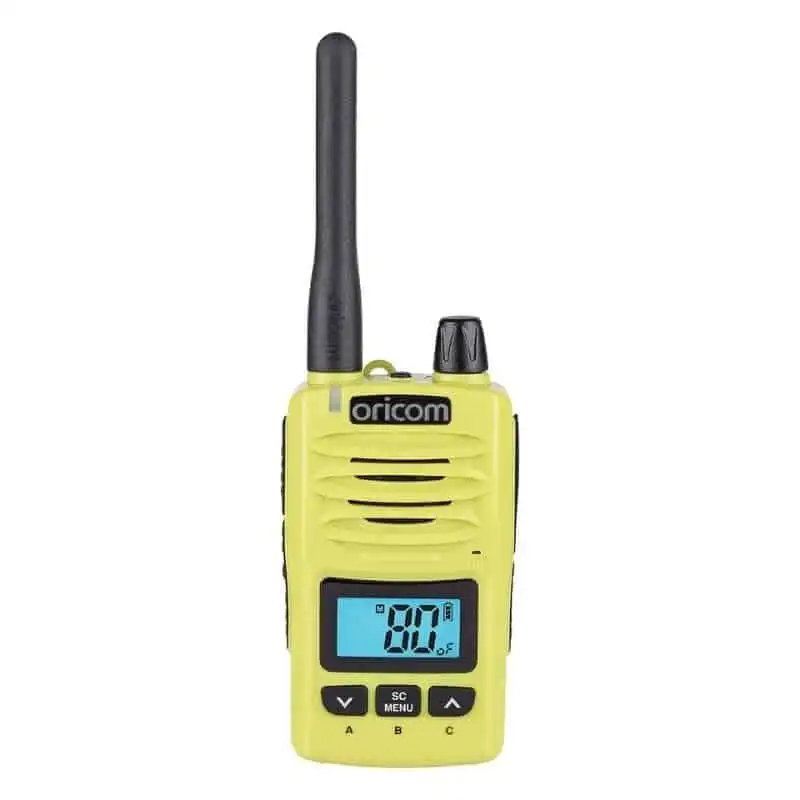 Oricom DTX600 Waterproof IP67 5 Watt Handheld UHF CB Radio - Lime