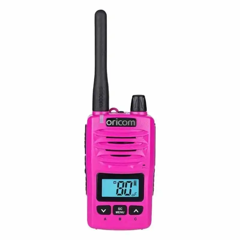 Oricom DTX600 Waterproof IP67 5 Watt Handheld UHF CB Radio - Pink
