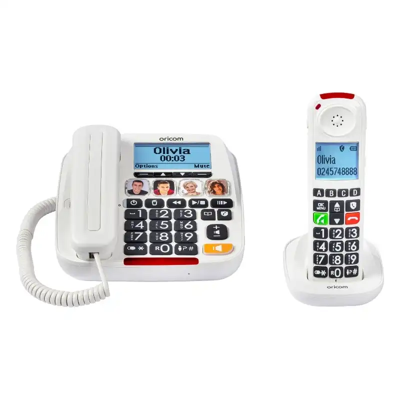 Oricom Care920-1 Amplified Big Button Phone with Cordless Handset