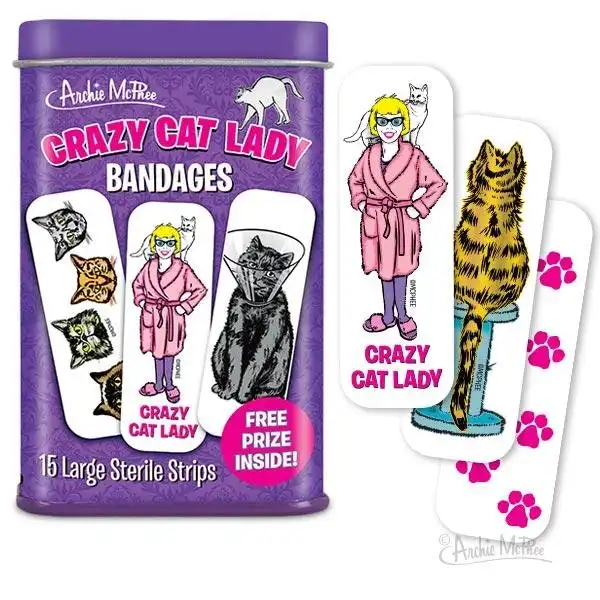 Archie Mcphee - Crazy Cat Lady Bandages