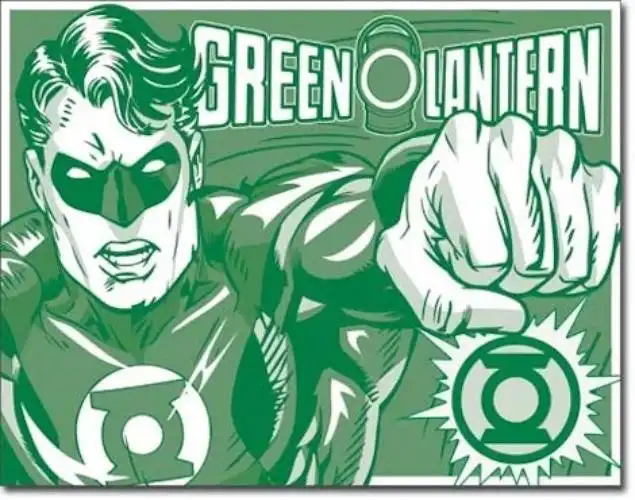 The Green Lantern Retro Tin Sign
