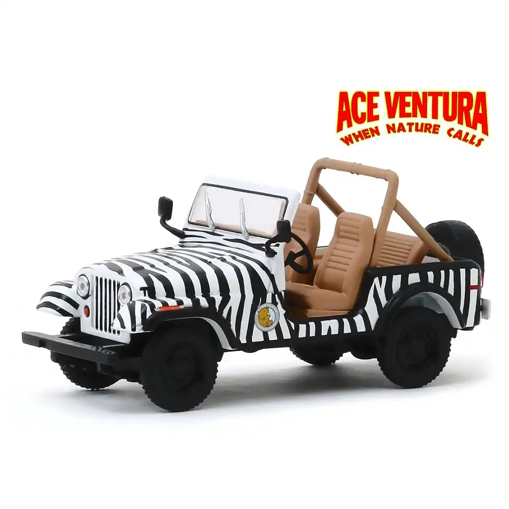 1:43 Scale Ace Ventura 'When Nature Calls' - 1976 Jeep CJ-7 Diecast Model