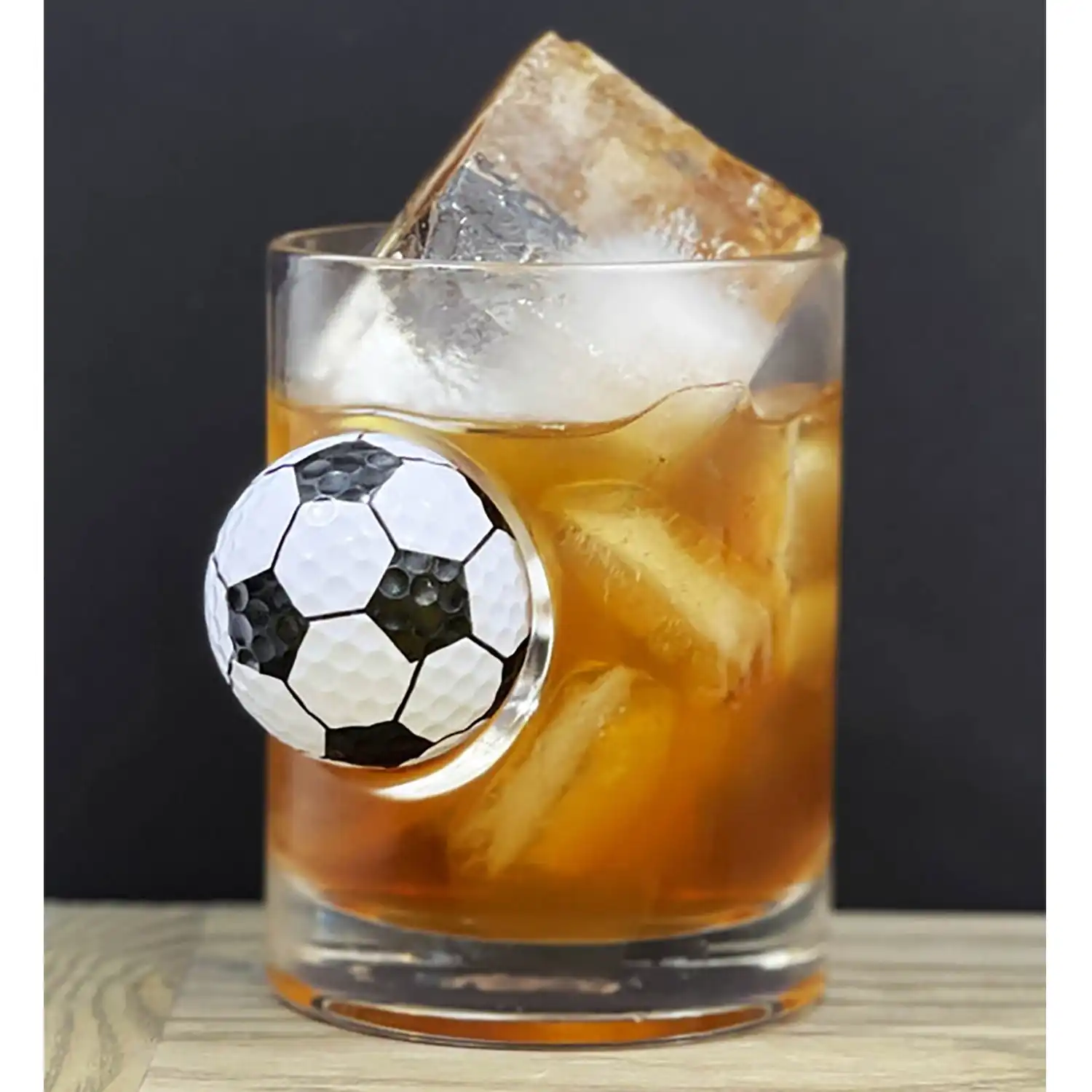 "Good Shot" Whisky Sports Glass - Soccer Ball