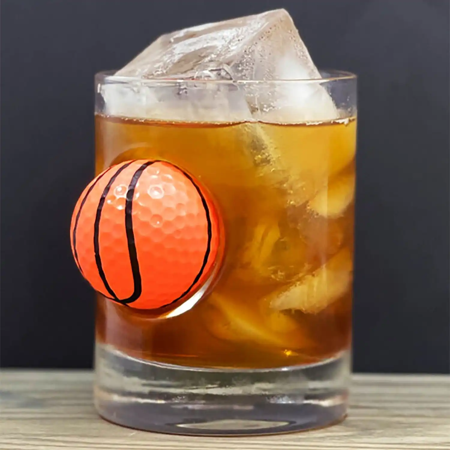 "Good Shot" Whisky Sports Glass - Basketball Ball