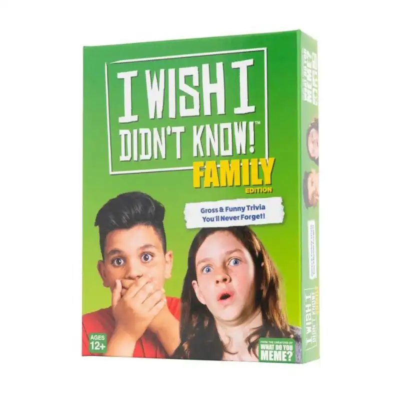 I Wish I Didn't Know Party Game - Family Edition