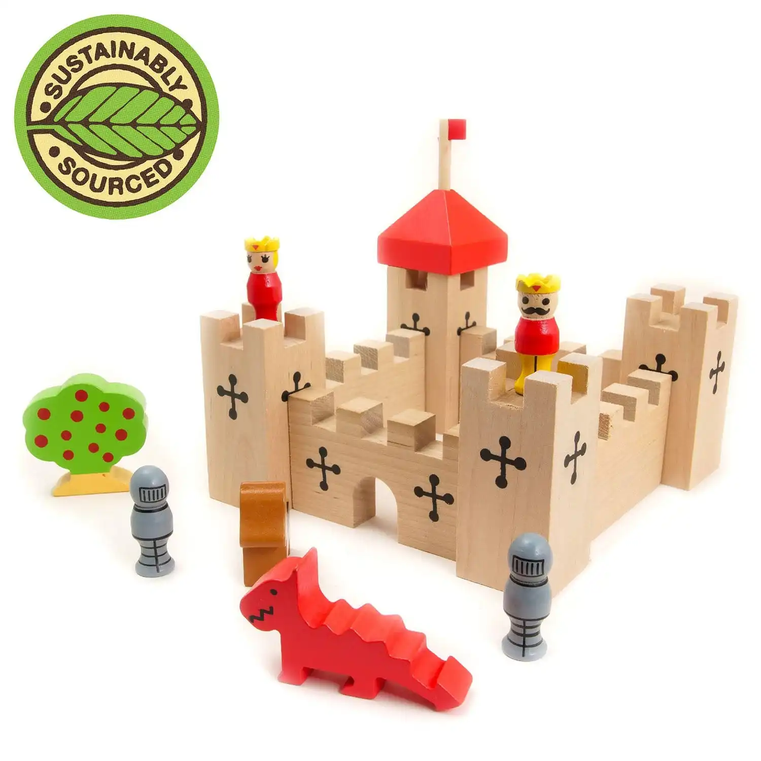 Wooden Castle Playset