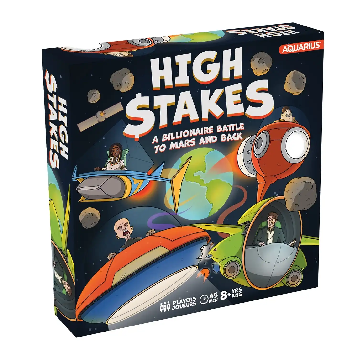 High $takes- Billionaire Battle to Mars Board Game